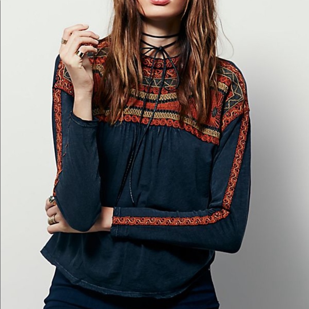 Free People Snow Bunny Top